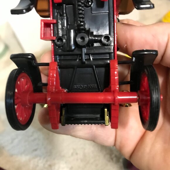 Vintage Red1903 Model Car With Gold Accents & Black Seats 3.5 X  3' - Picture 13 of 16